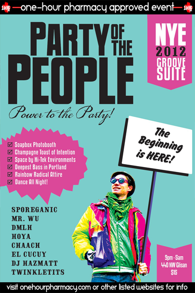 NYE 2012 - Party of the People @ Groove Suite in Portland, OR