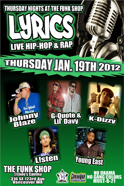 Thursday - 1/19 - K-Dizzy @ Funk Shop