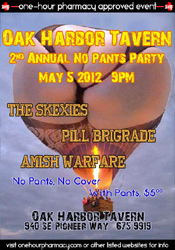 SAT 5/5 - OAK HARBOR, WA<br />
PILL BRIGADE & SKEXIES<br />
@ OAK HARBOR TAVERN