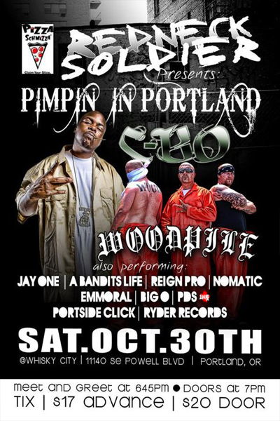 PDS Live w/ C-Bo, Fri 10/30 @ Whiskey City in Portland, OR