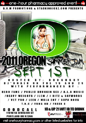 THU 9/1 - PORTLAND, OR<br />
OREGON SUMMER JAM w/<br />
PDS & More @ GOODCALL